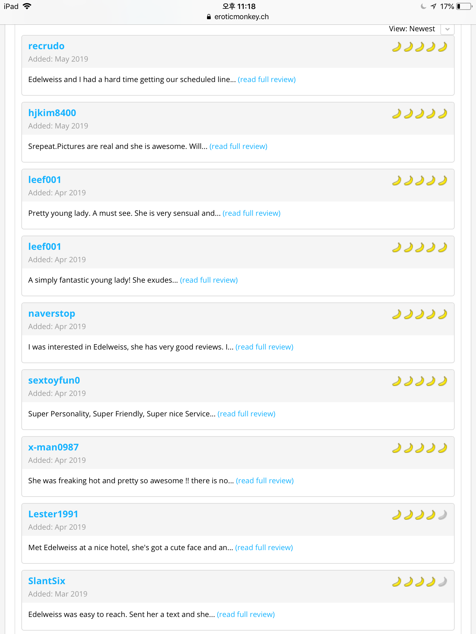 Dc Escort Reviews
