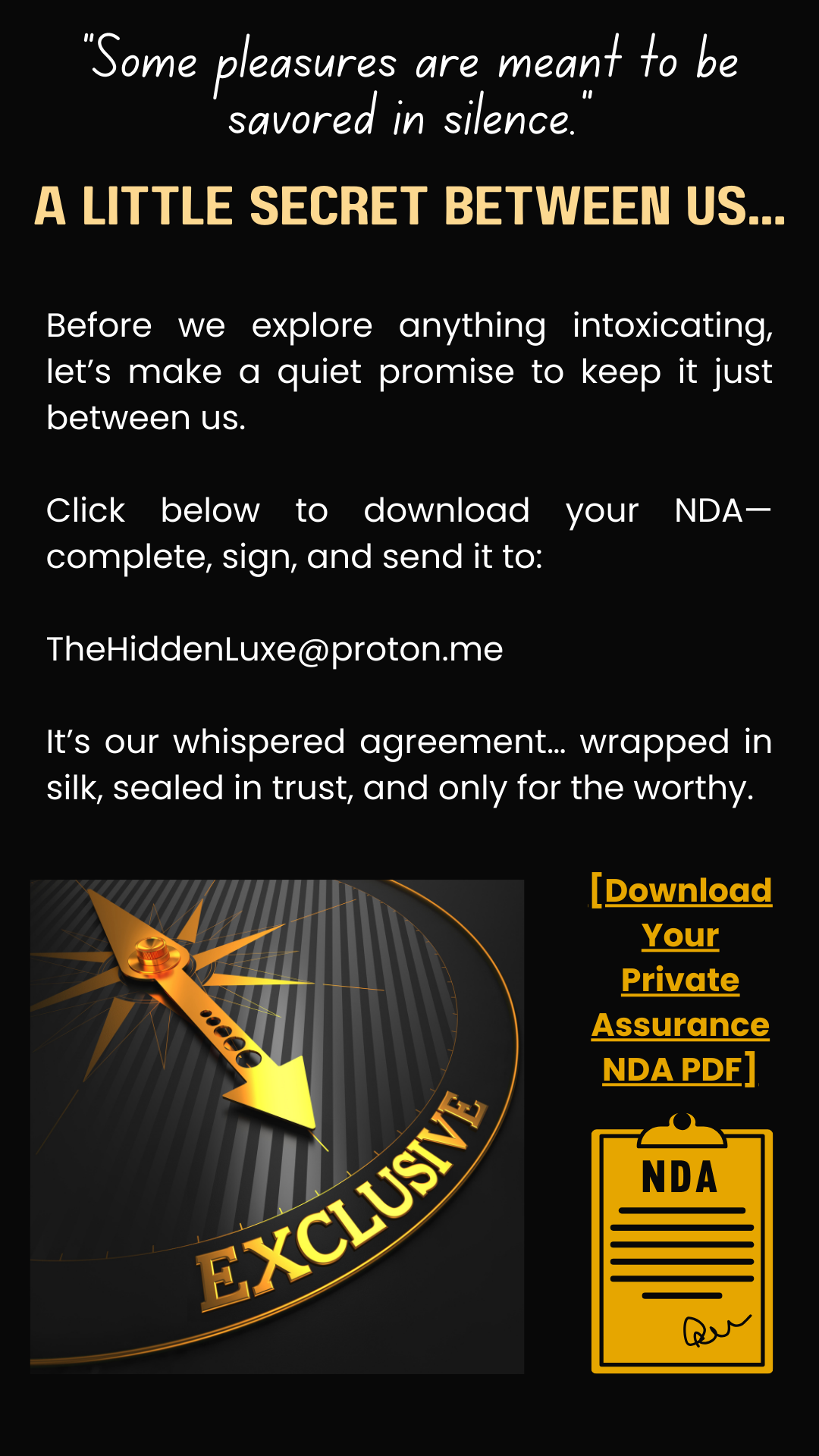 Exclusive NDA